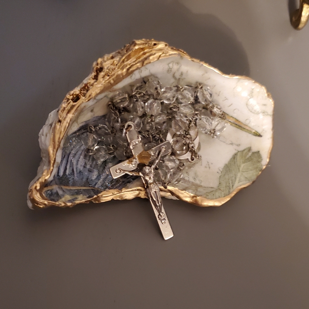 Oyster Dish Blue Heron Design ⚜️💙⚜️ - Picture 5 of 5